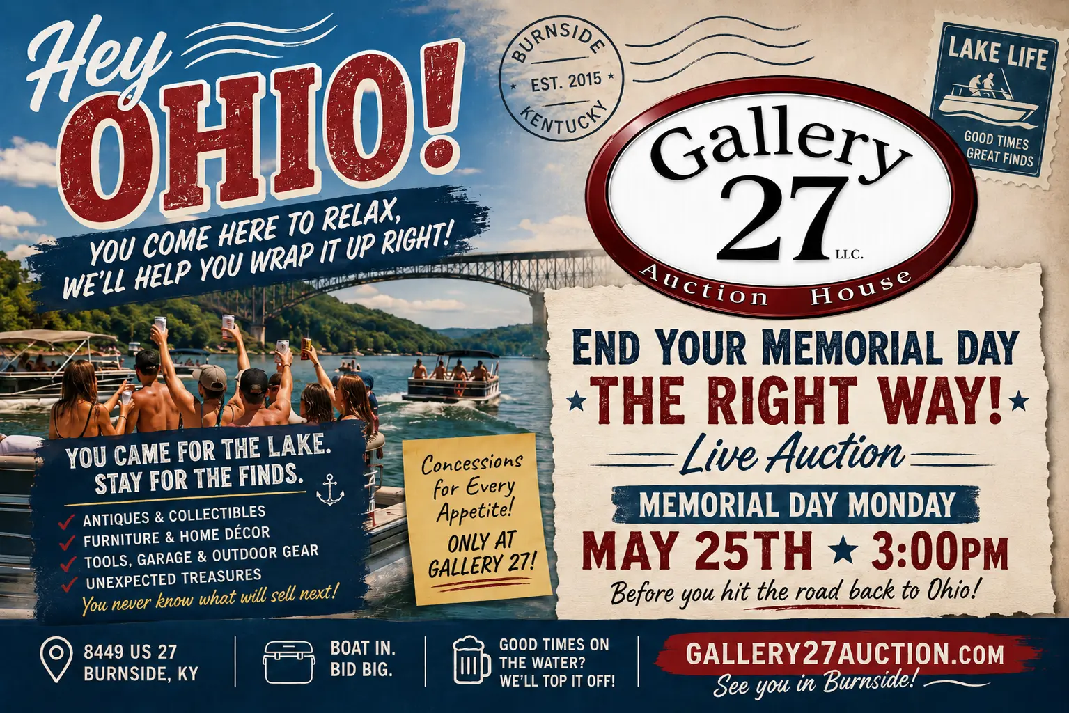 Ohio Memorial Day Postcard